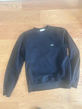 Lacoste Men's Classic Crewneck Sweater in Black